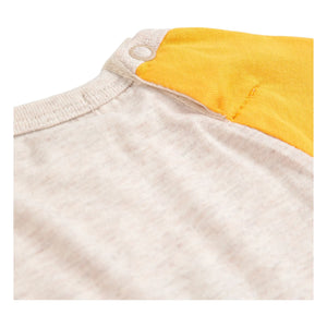 Bobo Choses - Camiseta de algodón orgánico Clover con bloques de color | Crudo