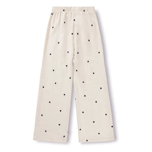 Molo - Anna Corazones Pantalones Jogger de Algodón Orgánico | Crudo