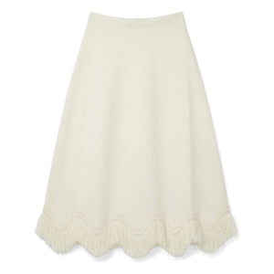 Ulla Johnson - Falda Paulina con Flecos | Crudo