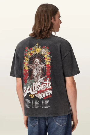 AllSaints Camiseta Oversize de Algodón para Hombre ROQUE