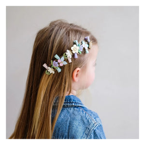 Mimi & Lula - Set de 8 horquillas Mini Flor | Lila