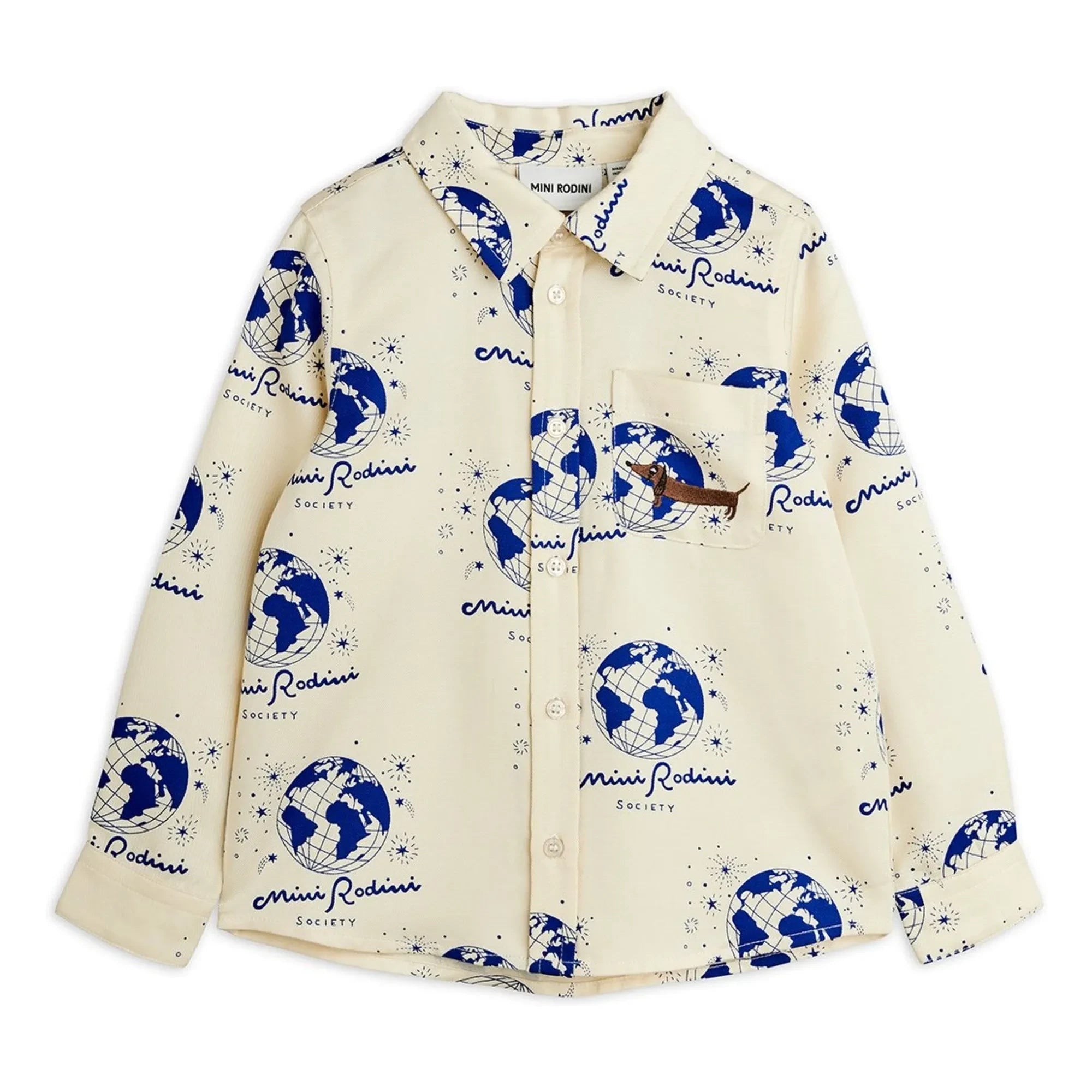 Mini Rodini - Camisa Society Tencel | Crudo