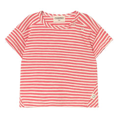 Cozmo - Camiseta de bebé de rayas | Rojo