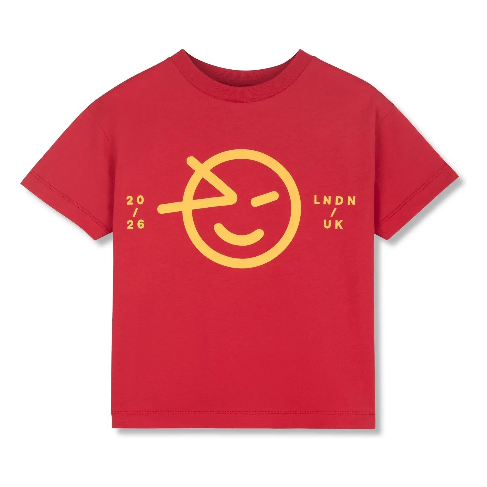 Wynken - Camiseta Smiley Algodón orgánico | Rojo