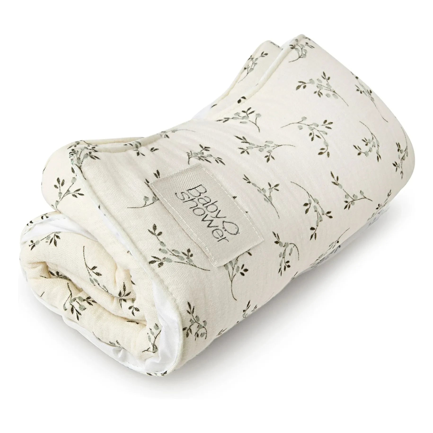 Babyshower - Cambiador de viaje Knot Olive Bloom | Crudo