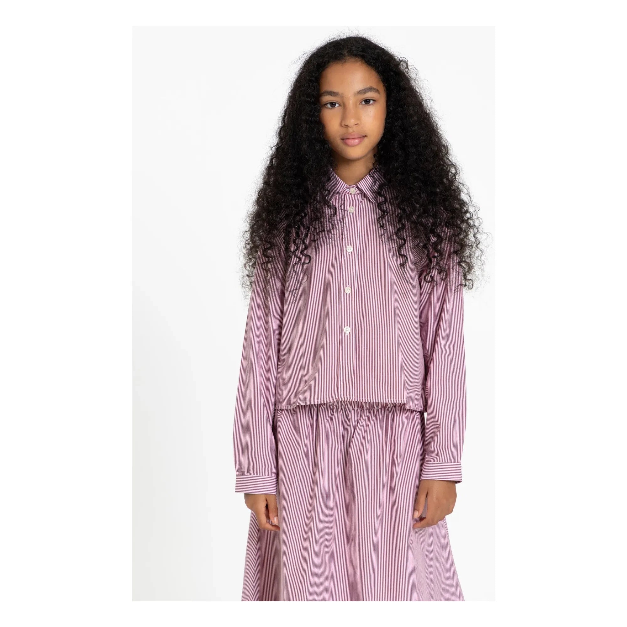 Finger in the nose - Camisa Corta a Rayas | Rojo ladrillo