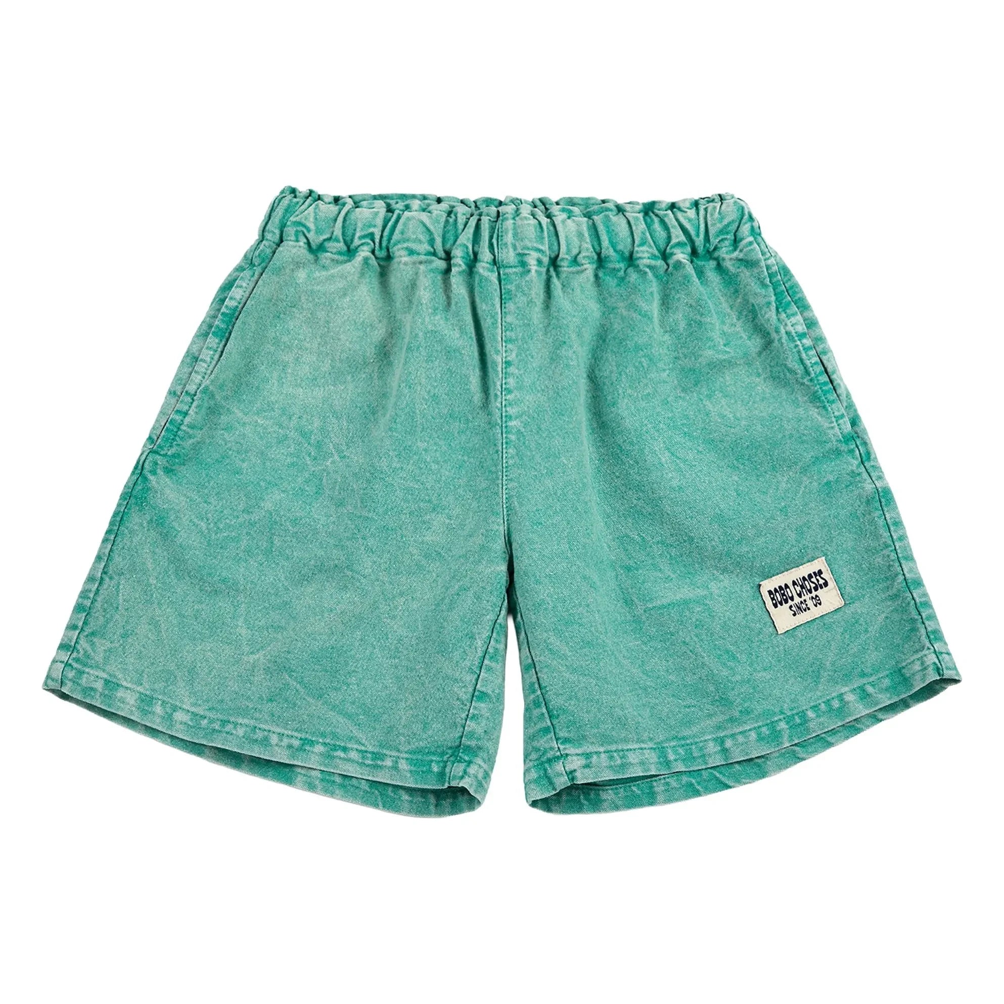 Bobo Choses - Shorts de algodón orgánico lavado | Verde