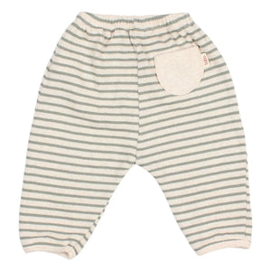 Búho - Leggings abotonados a rayas | Eucalipto