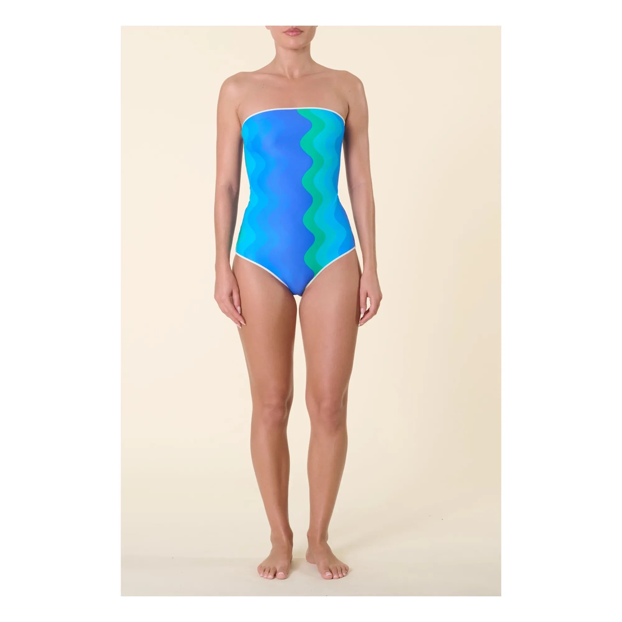 Casa Rosa - Traje de baño de una pieza Luna | Azul