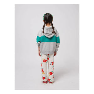 Bobo Choses - Sudadera con cremallera de algodón orgánico Joy | Gris jaspeado