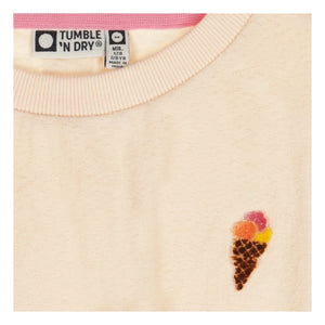 Tumble N'Dry - Camiseta corta de algodón orgánico con ramillete | Melocotón