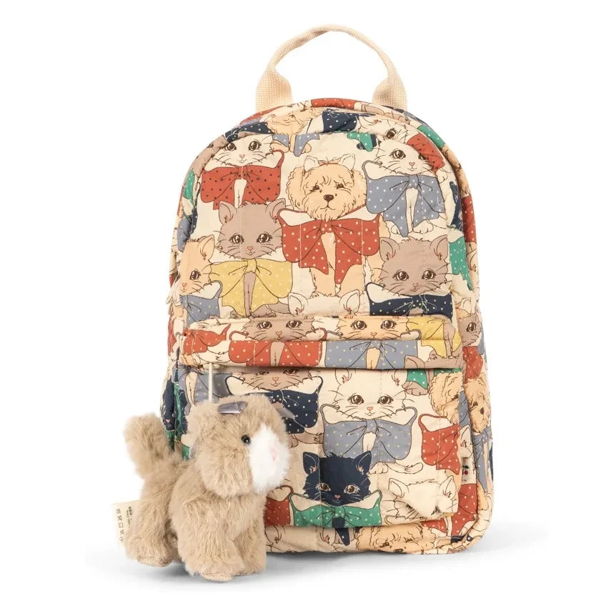 Konges Sløjd - Mochila Juno Mini Gato | Beige