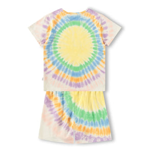 Molo - Pijama corto de algodón orgánico Luvis Smile Tie and Dye | Naranja