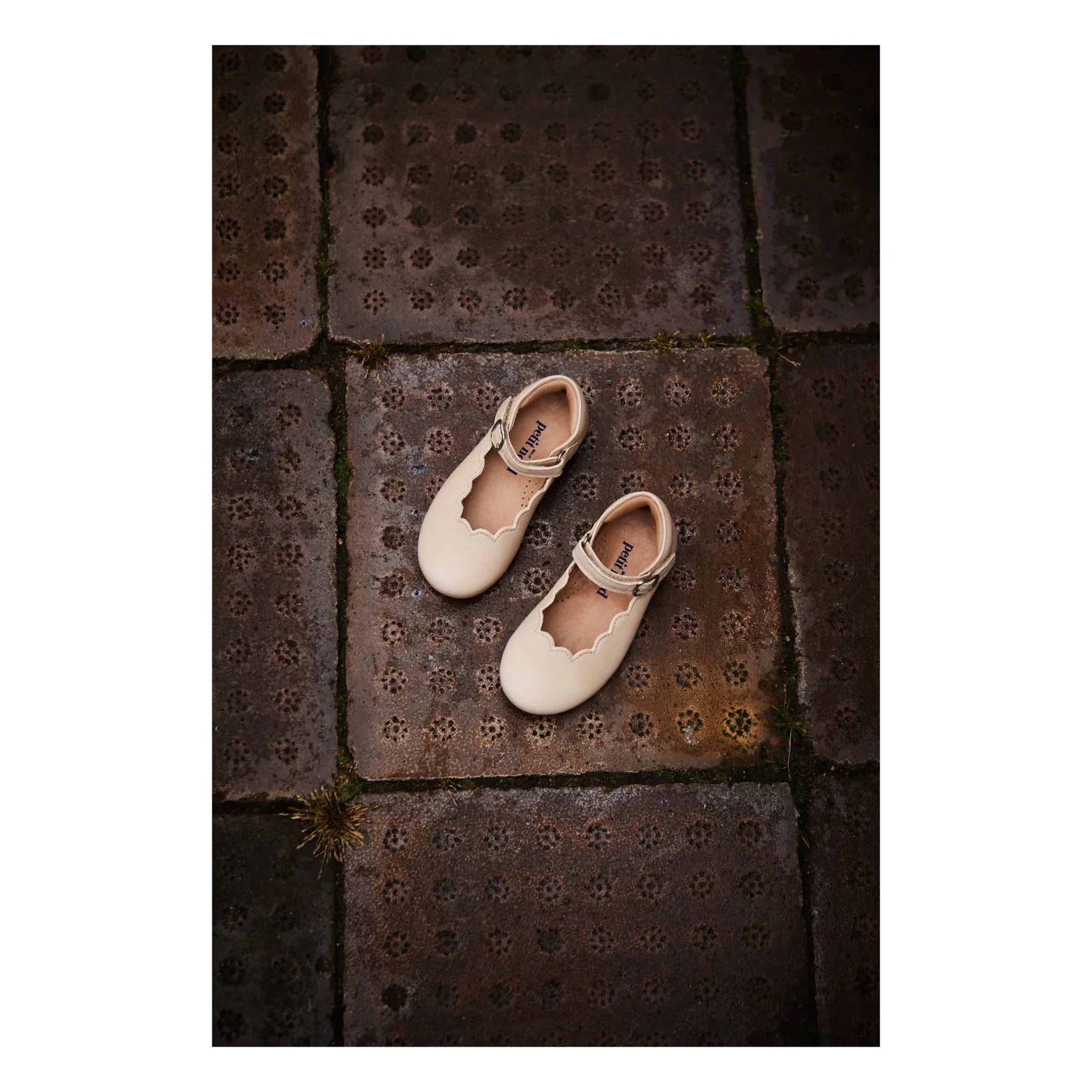 Petit Nord - Zapatos Mary Jane Abullonados | Crema