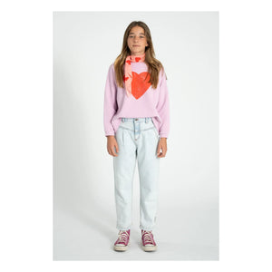 Piupiuchick - Sudadera Love de Algodón Orgánico | Rosa