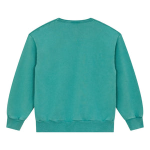 Hundred Pieces - Sudadera de algodón orgánico Ryde Wheelers | Verde esmeralda