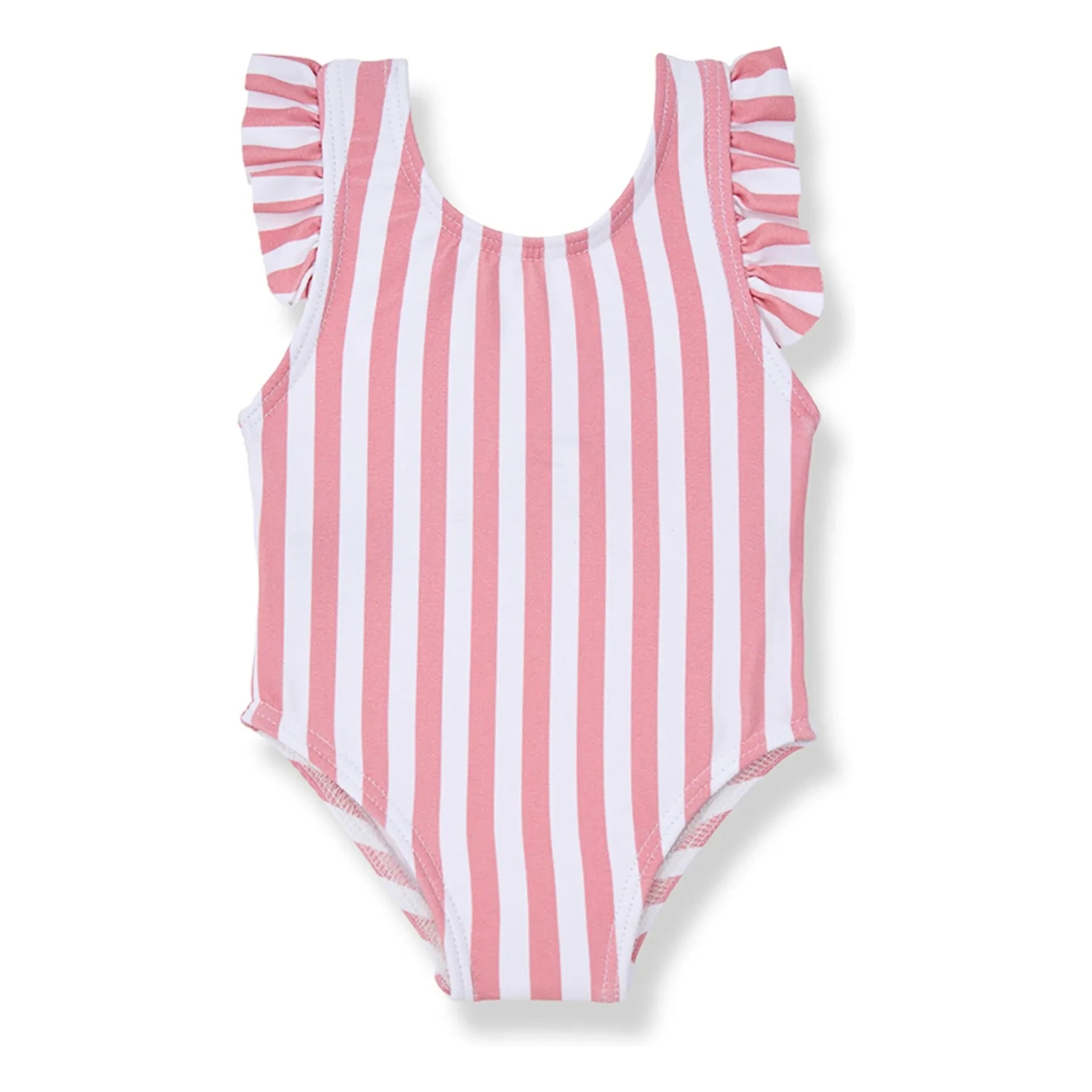 1+ in the family - Traje de baño a rayas Ponsa | Rosa empolvado