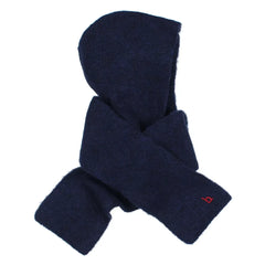 Búho - Conjunto de gorro y bufanda de chica | Azul marino