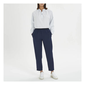Pomandère - Pantalones de lana elástica | Azul marino