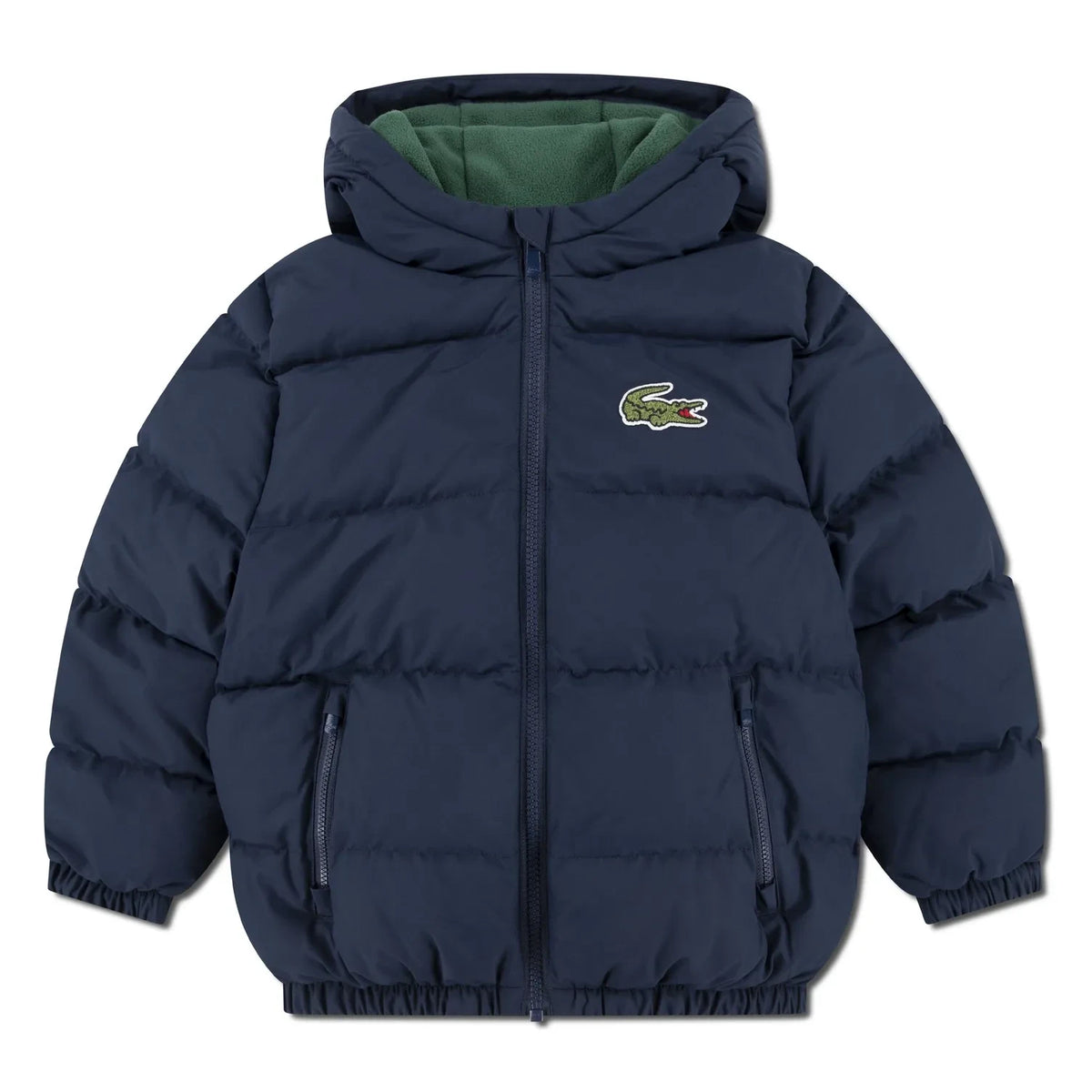 Lacoste - Chaqueta acolchada con logotipo de fibra reciclada | Azul marino