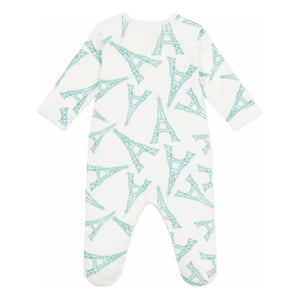 Petit Bateau - Pijama Torre Eiffel | Blanco