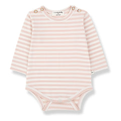 1+ in the family - Biel body a rayas | Beige rosa
