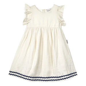 Mipounet - Vestido de lino Isaline | Crudo