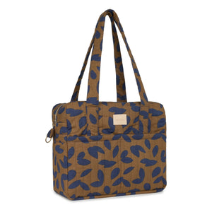 Nobodinoz - Bolso cambiador impermeable Hyde Park Blue Leaves | Azul