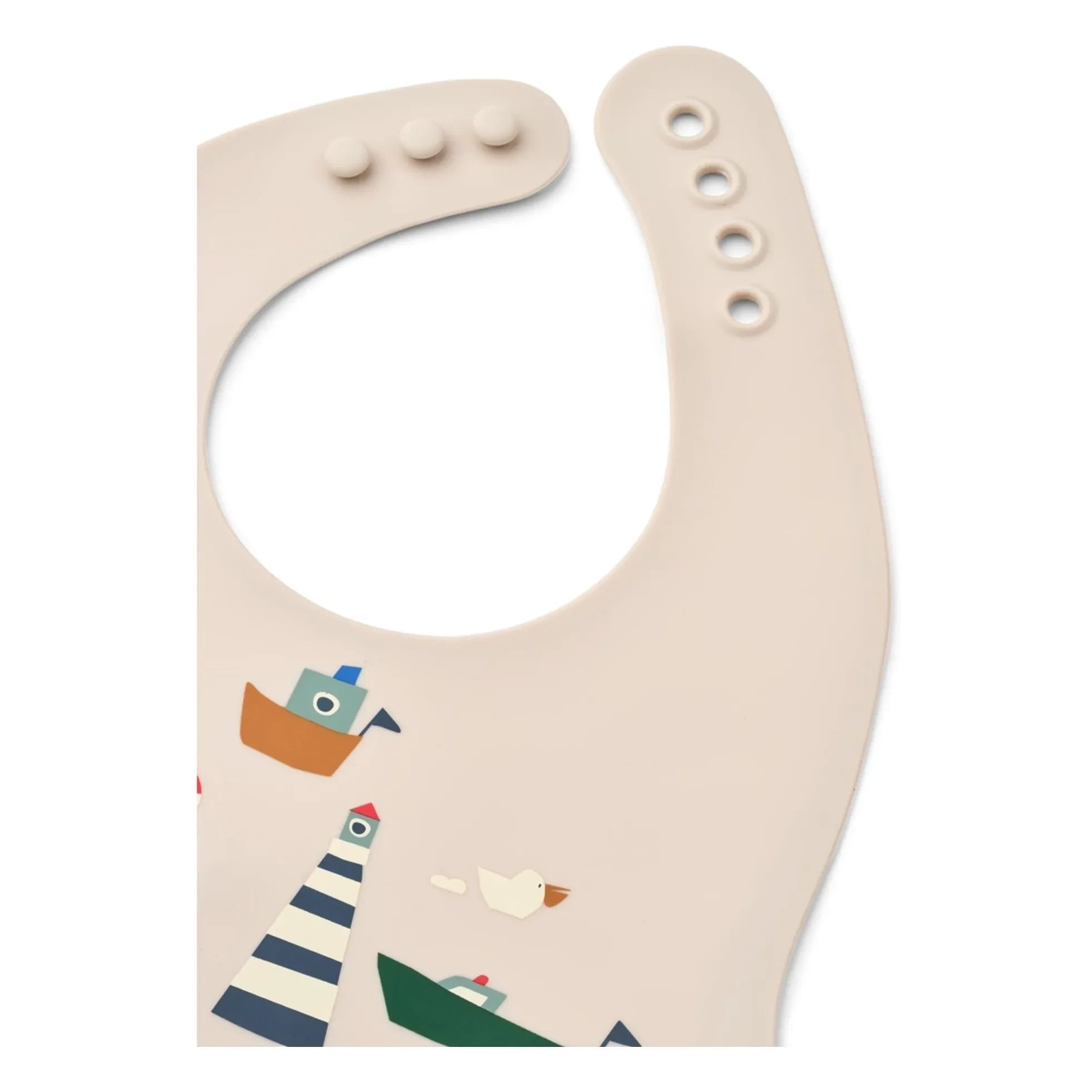 Liewood - Baberos de Silicona Ember - Set de 2 | Sailing/Sandy