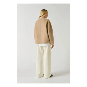 Abrigo de lana Soeur - Windsor | Beige jaspeado
