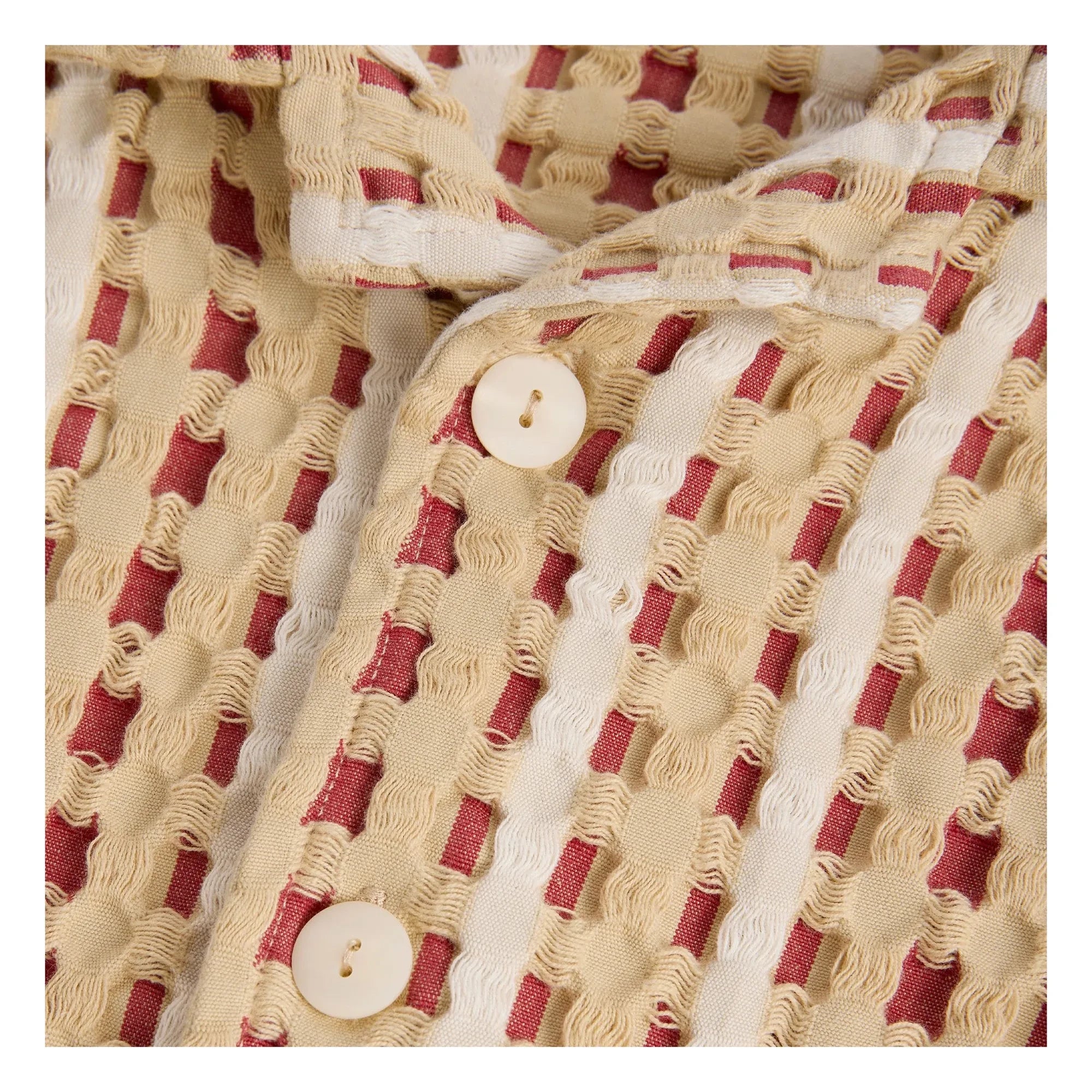 OAS - Camisa de gofres Lano Nicaro | Rojo