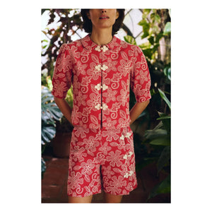 Maria de la Orden - Silene Algodón Pantalones cortos | Rojo
