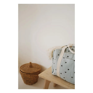 Rose in April - Bolso de maternidad estampado Raphaël Kalp | Azul claro