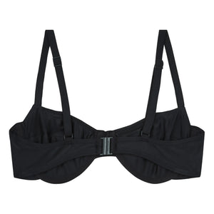 Matteau - Top de bikini sin aros | Negro