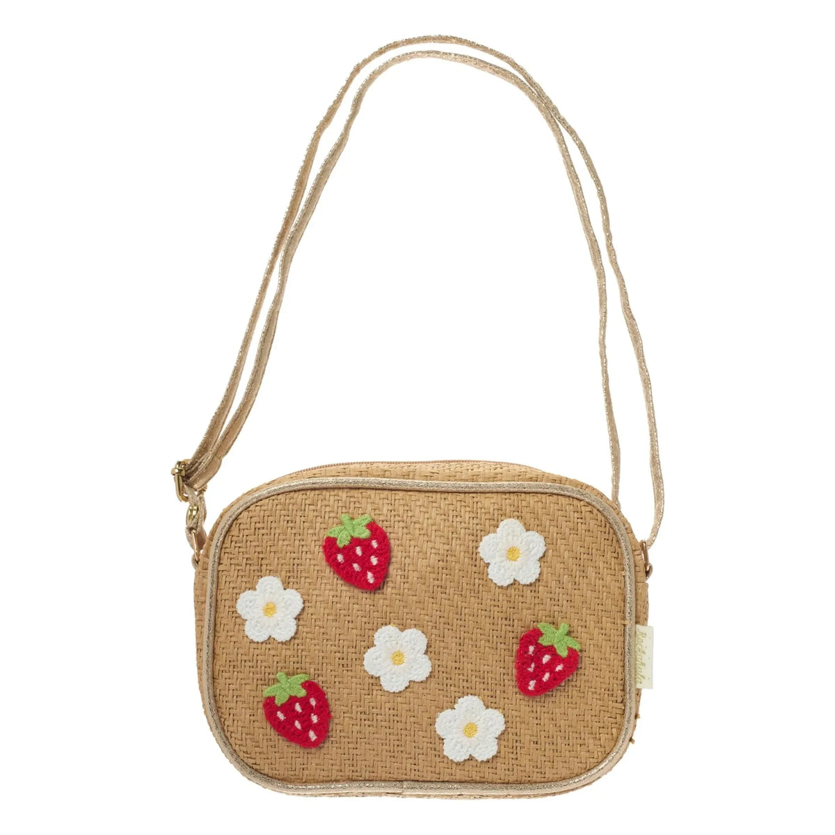 Rockahula Kids - Bolso de Rafia Fresa | Natural