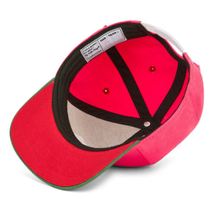 Hello Hossy - Gorra con visera curva pequeña de algodón orgánico | Fucsia