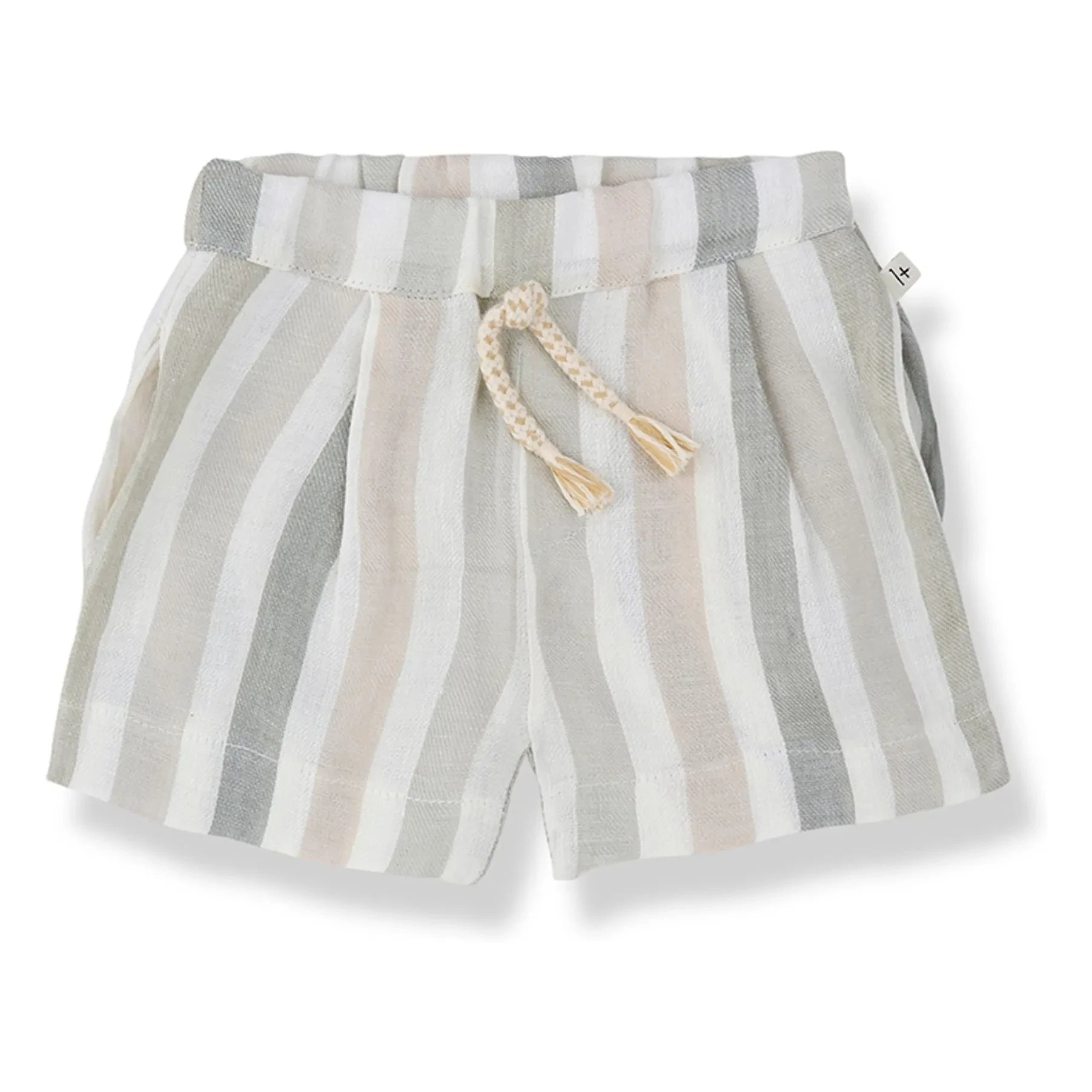 1+ in the family - Vilopriu Bermudas de lino a rayas | Crudo