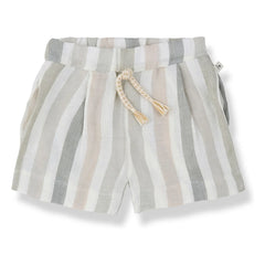 1+ in the family - Vilopriu Bermudas de lino a rayas | Crudo