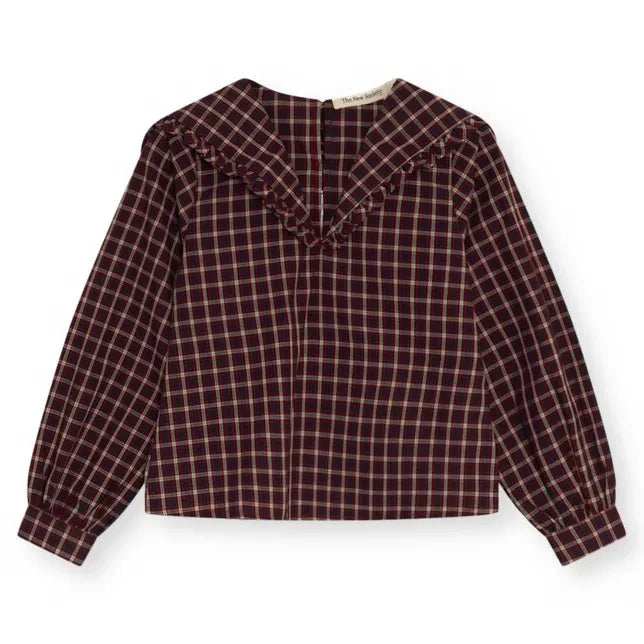 the new society - Orbit Blusa de cuadros | Burdeos