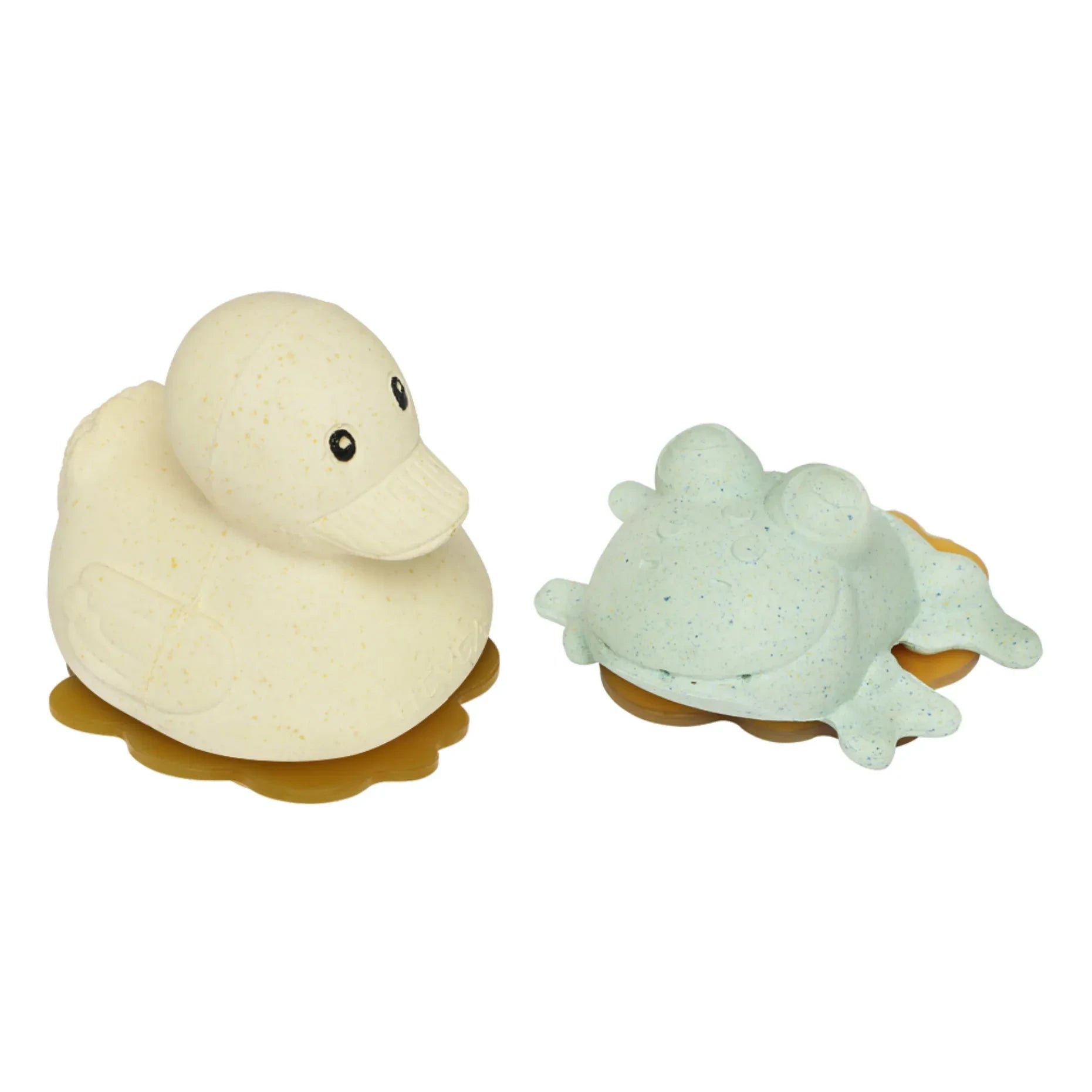 Hevea - Juego de juguetes de baño reciclados - Pato y rana | Salvia