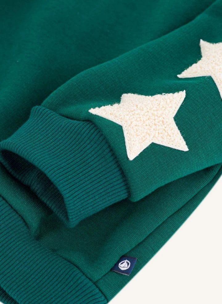 Petit Bateau - Baby Stars Sweat | Verde