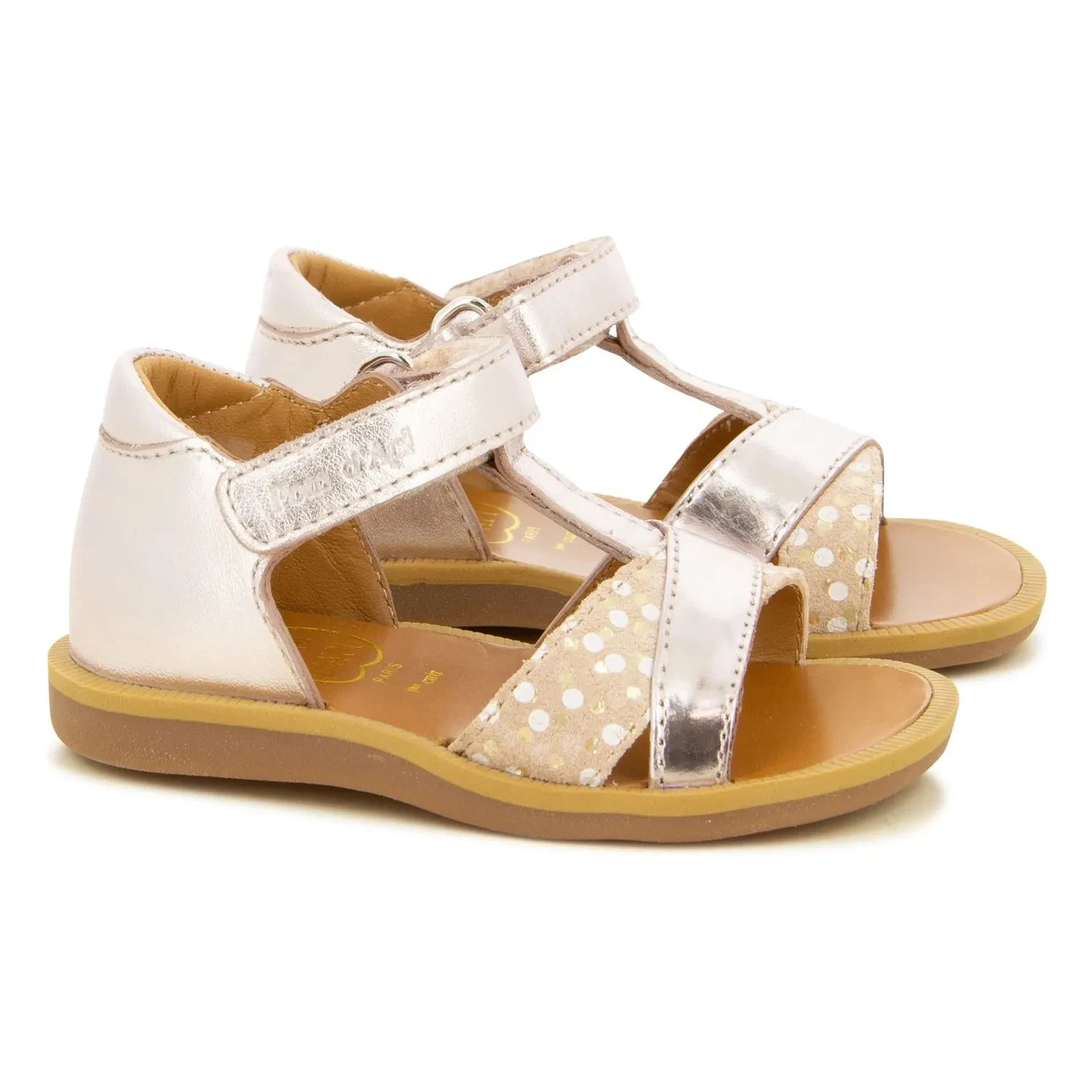 Pom d'Api - Sandalias Poppy Tek | Oro rosa