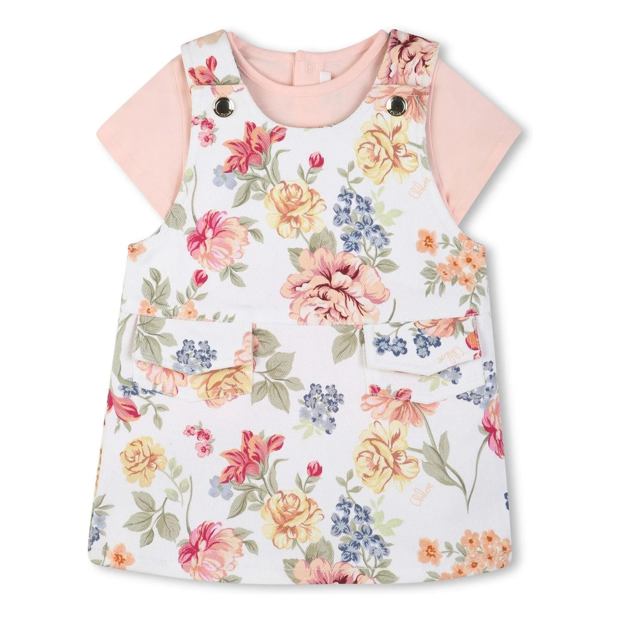 Chloé - Set de camiseta y vestido de algodón orgánico | Rosa