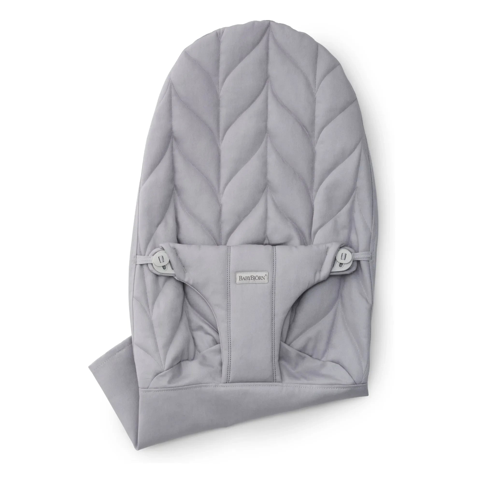 BabyBjörn - Funda acolchada para hamaca de algodón Pétale | Gris claro