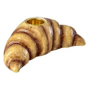 Rice - Portavelas de Cerámica con Forma de Croissant | Beige