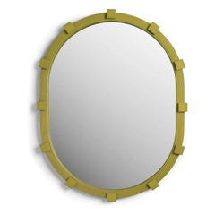 &Klevering - Espejo ovalado Chunk | Verde