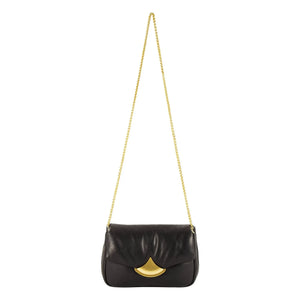 Sessùn - Bolso de cuero acolchado Diviluz | Negro
