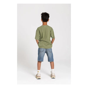 Smallable Kid - Camiseta de algodón orgánico Nils | Caqui claro
