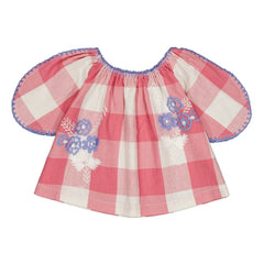 Hello Simone - Blusa Marlette a cuadros | Rosa