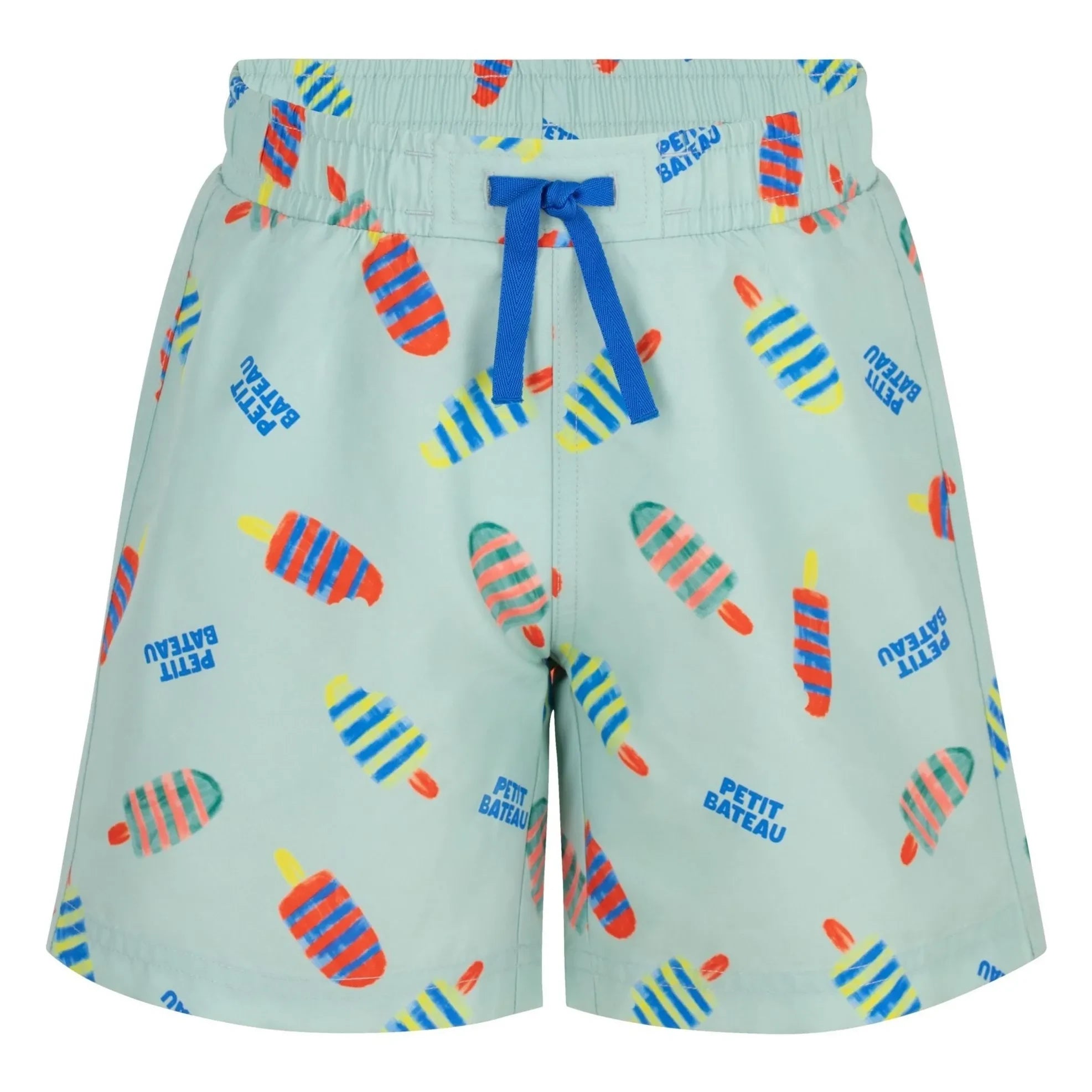 Petit Bateau - Pantalón corto de baño Glaces de fibra reciclada | Turquesa